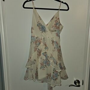 Altar'd State Cream Floral Mini Dress